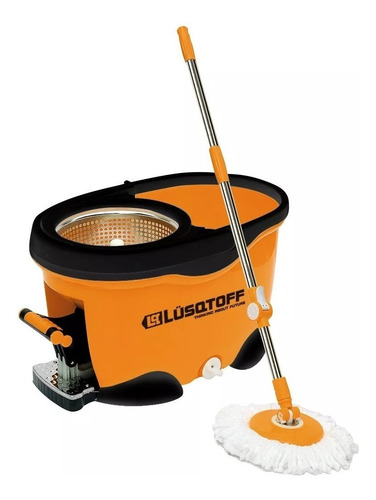 Imagen 2 de 6 de Balde Escurridor Limpiador Lampazo Mopa Lqmop Luqstoff