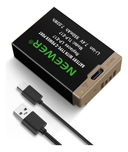 Neewer 950mah Lp-e17 Batería P/ Canon R50 R8 Rp R10 R100 T8i