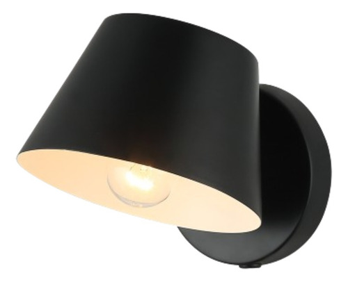 Lampara Arbotante Una Luz Campana Negra