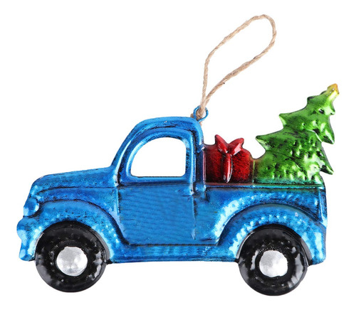 Tendycoco Adorno Navidad Para Camioneta Hierro Vidrio Colgar