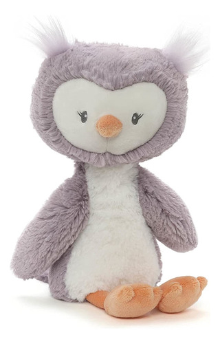 Peluche De Búho Morado Y Blanco