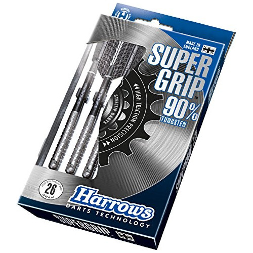 Harrows Dardo Tungsteno Unisex Super Grip Plateado 0.78 Oz