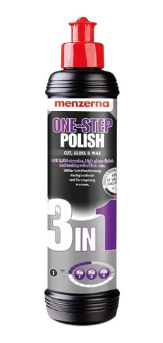 Menzerna One-step Polish 3 In 1 Corte, Brillo Y Cera! 8oz
