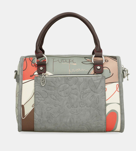 Bolsa Anekke Alma Línea Olé Mod. 40761-345 Multicolor Temático Níquel Multicolor