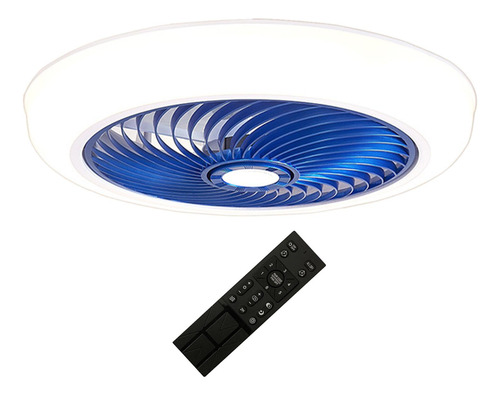 Luces De Techo Con Ventiladores Lámpara De Ventilador Azul