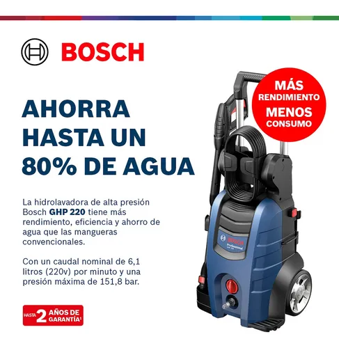 Hidrolavadora Eléctrica 2100 W 150 Bar Ghp 220 Bosch.