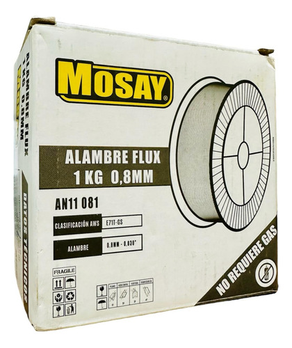 Soldadura Alambre Mig Flux 0.8mm 1 Kg Mosay, Ferreonline