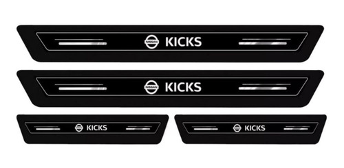 Imagem 4 de 4 de Soleira Protetora Porta Novo Nissan Kicks 2019 2020 Pcd