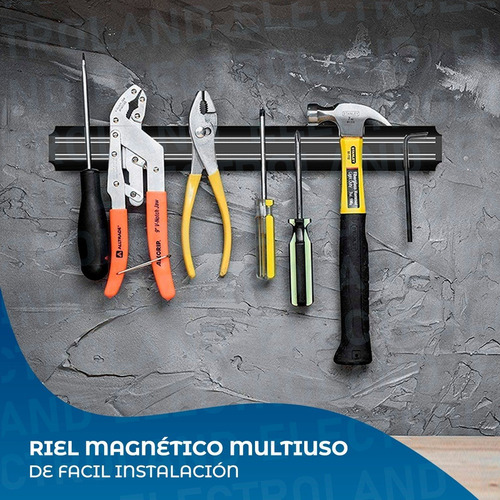 Imagen 7 de 10 de Porta Cuchillo Imantada Cuchillos O Herramientas 38cm Cocina
