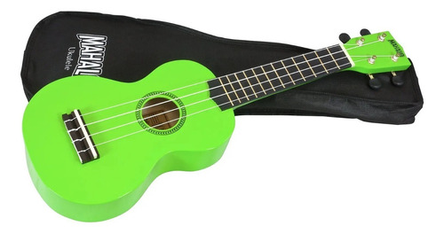 Ukelele Soprano Mahalo Verde Mr1gn Con Funda