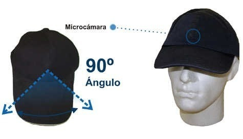 Imagen 3 de 6 de Gorra Con Camara Espia Oculta Hd 720p De 8gb Mp3 Bluetooth
