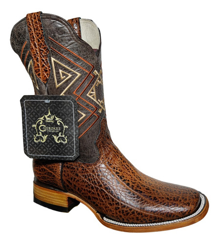 Bota Rodeo Mod Cuello De Toro 100% Piel Premium Hombre