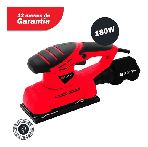 Imagen 2 de 8 de Lijadora Orbital Electrica 13000rpm 180w Pektra Con Tacho