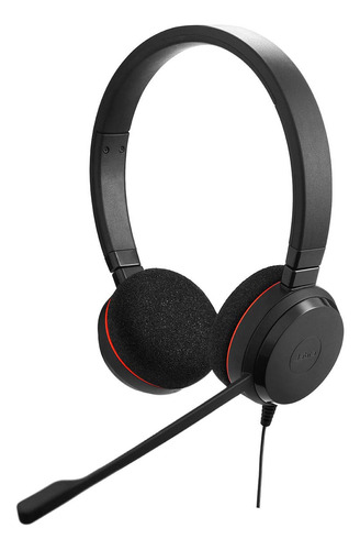 Fone De Ouvido Com Fio Jabra Evolve 20 Uc Com Conexão Usb