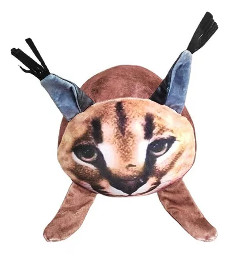 Roblox levanta uma simulação floppa cubo gato caracal pelúcia boneca