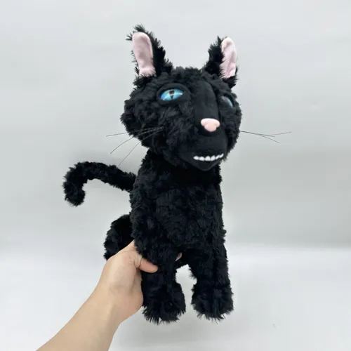 30cm Coraline Cat Plush Toys Cartoon Black Cat Animal Doll