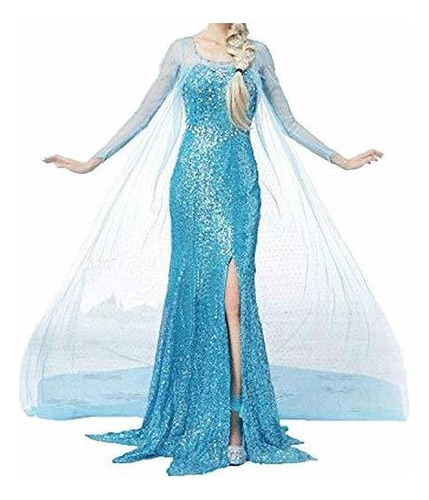 Disfraz De Princesa Elsa De Frozen, Disfraz De Halloween Par