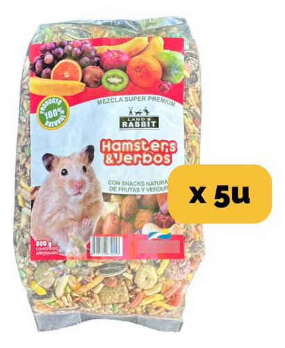 Alimento Mezcla Semillas Hámster Jerbo X800gr X5unidades