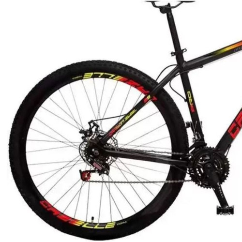 Bicicleta Colli Cazelle Aro 29 Roma Cor Preto/Amarelo/Vermelho Tamanho do quadro 18