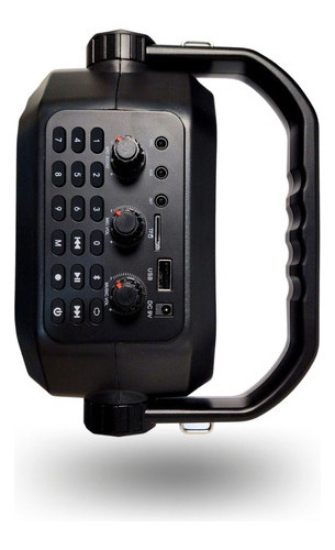 Imagen 2 de 3 de Parlante Portátil Miabit H4 30w Bluetooth Micrófono Karaoke Negro