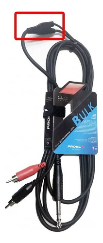 Cable Proel Plug 6,5 Stereo A 2 Rca 1,8 Mts