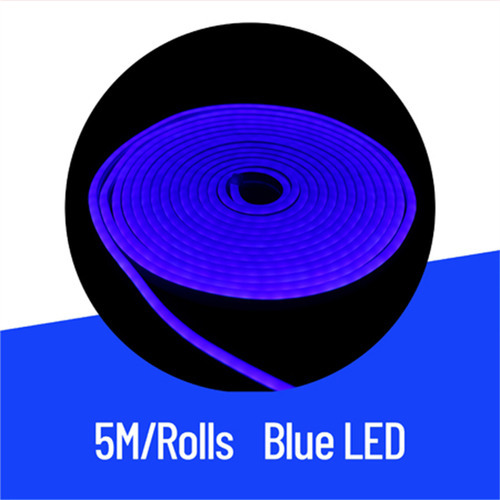 Neon Led Flexible 12v 5mt Exterior 120led/mt Mayorled Color de la luz Azul