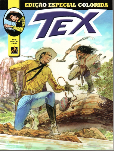 Tex Especial Colorido N° 12 - 162 Páginas Em Português - Editora Mythos - Formato 16 X 21 - Capa Mole - 2019 - Bonellihq Cx467 I23