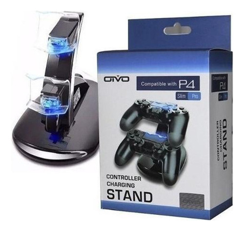 Carregador Para Controle Ps4 Suporte Stand Vertical Duplo