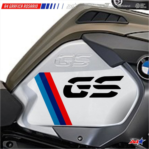 Calcos Tanque Bmw R1200 R1250 Gs Adventure Blanco