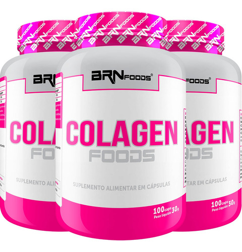 Kit Colágeno Hidrolisado - 300 Capsulas Sabor Natural
