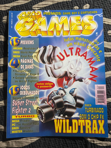 Revista Ação Games N 62 Wildtrax Aladdin Fatal Fury Spectre