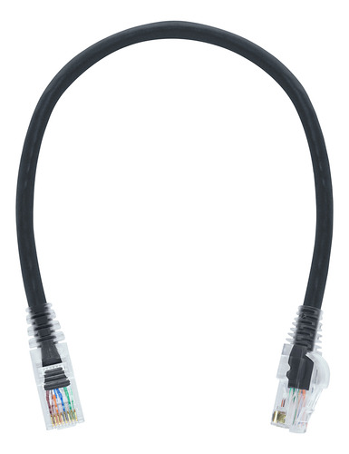 Kit 10 Unidades Cabo Patch Cord Cat6 - 30cm Azul Com Capa