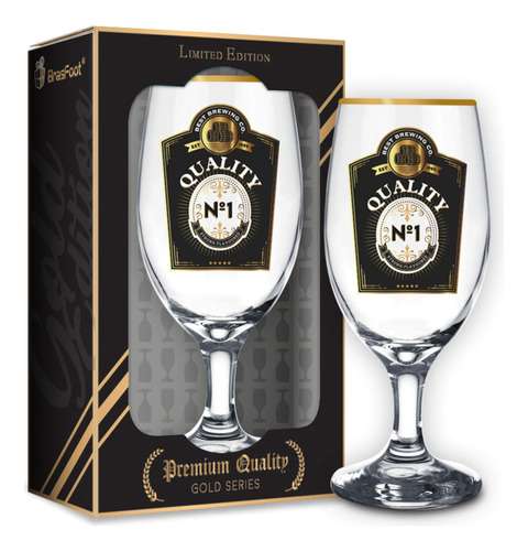 Taça Cerveja Windsor Temas Profissão Quality N 1 Serie Ouro Cor Dourado