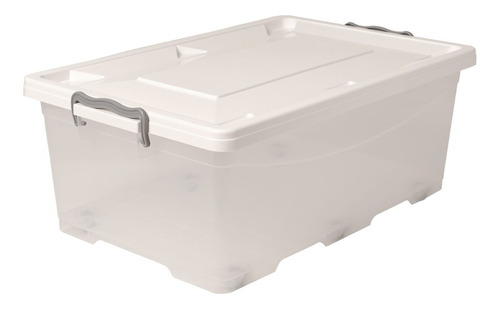 Caja Organizadora 55 Lts Plastico 60x40x25 Grande Con Traba