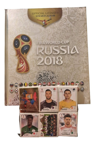 Album De Mundial Rusia 2018 + Set Completo A Pegar+ Set Coca