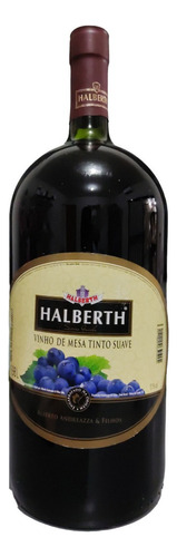 Vinho Tinto De Mesa Suave Halberth Garrafão 2 Litros