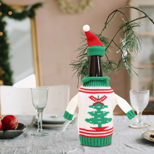 Funda Para Botella De Vino De Navidad Árbol De Navidad