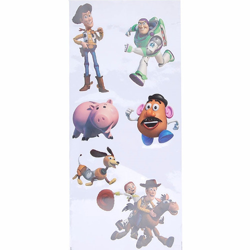 Cartela Com 6 Adesivos De Parede Toy Story Disney Gedex