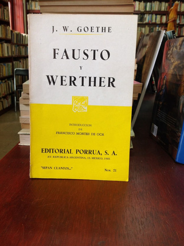 Fausto Y Wether Por J. W. Goethe