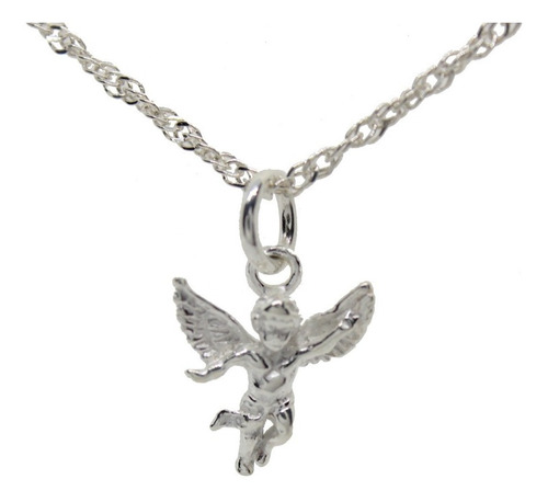 Dije De Angel De Plata .925 Regalo Para Dama 1.3cm