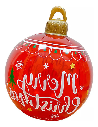 Bola De Navidad Inflable Con Decoración Ligera