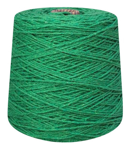 Linha De Crochê Colorido Barbante 8 Fios 1 Kg Tricô Prial Cor verde bandeira