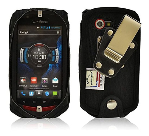 Estuche Turtleback Para El Telefono De Casio Gz1 Commando 4 Color Black