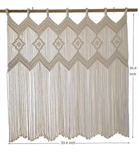 Achart Macrame Cortinas De Entrada Macramé Para Colgar En La