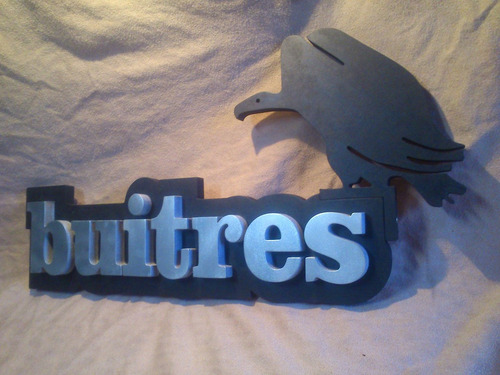 Buitres Cartel En Relieve 44cm De Largo.!!!