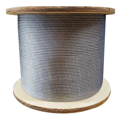 Cable Guaya En Acero Galvanizado Yute 1/4 (6.3mm) 7x19 150m