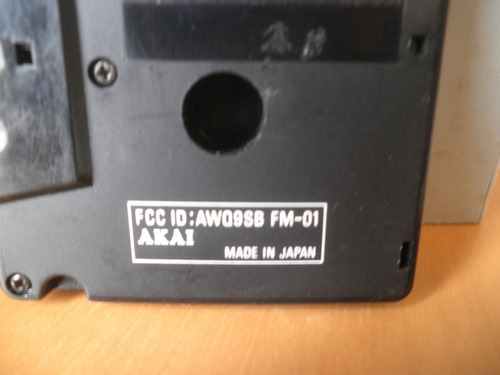 Fita K7 Cassete Rádio Fm Akai Model Fm-01 Made Japan