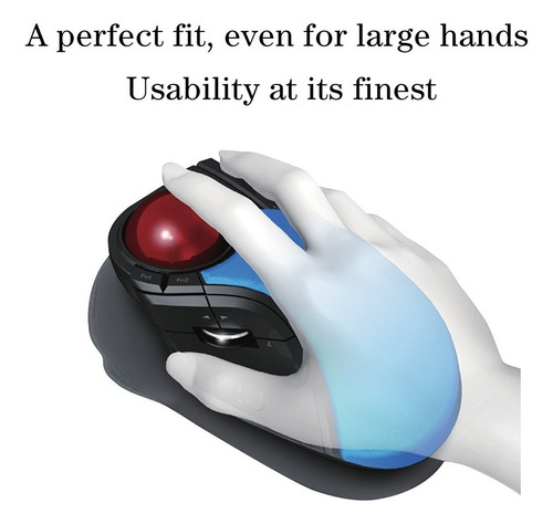 Elecom M-ht1drbk Trackball Mouse Inalámbrico - Extra Grande