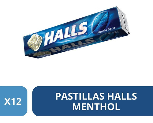 Pastillas Halls Menthol Pack X 12un