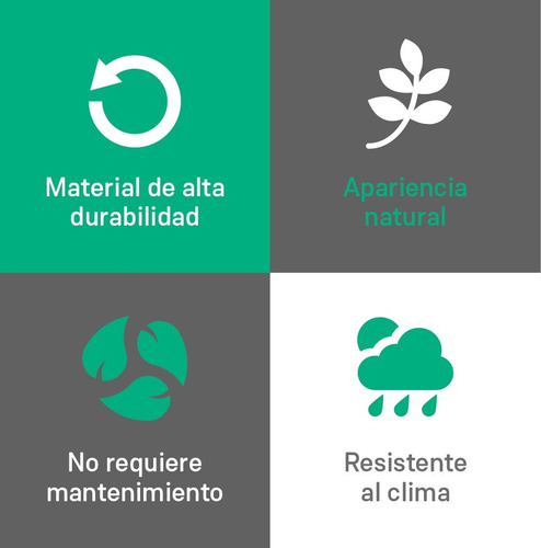 Cesped Pasto Sintetico 10mm Premium Alto Transito 2m2
